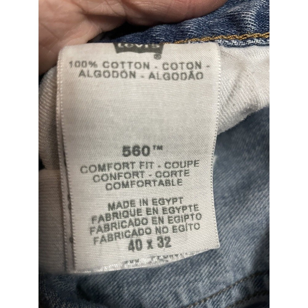 VINTAGE MENS Levi’s 560 Jeans Comfort Fit Straight Leg Size 40x32;Waist 40 In 32 - Picture 9 of 14